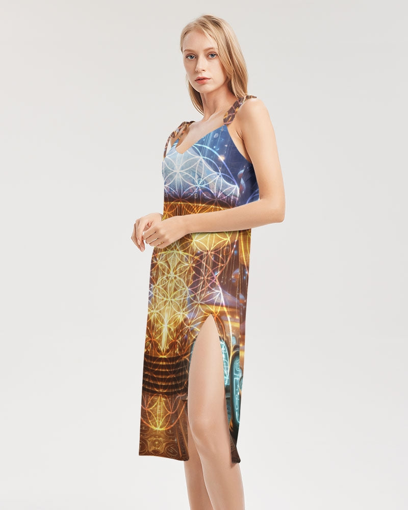 Alter Shroom Women's Tie Strap Split Dress
