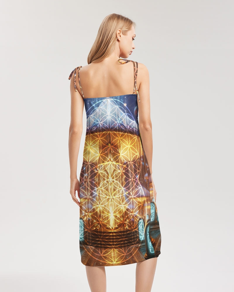 Alter Shroom Women's Tie Strap Split Dress