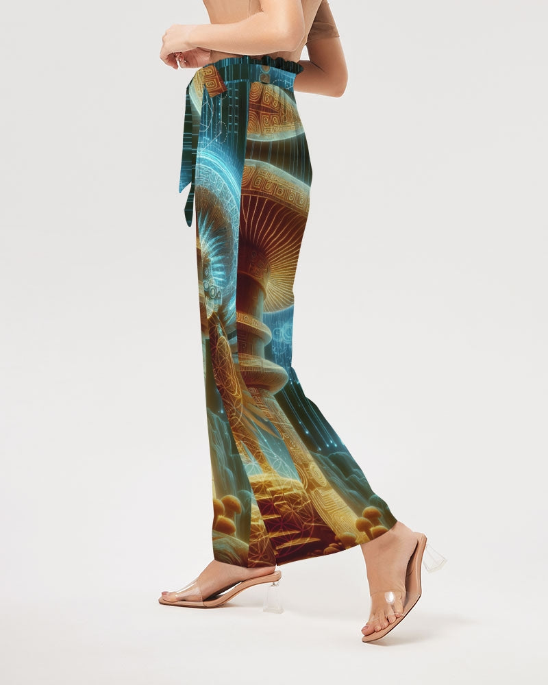 ShroomAmen Women's High-Rise Wide Leg Pants