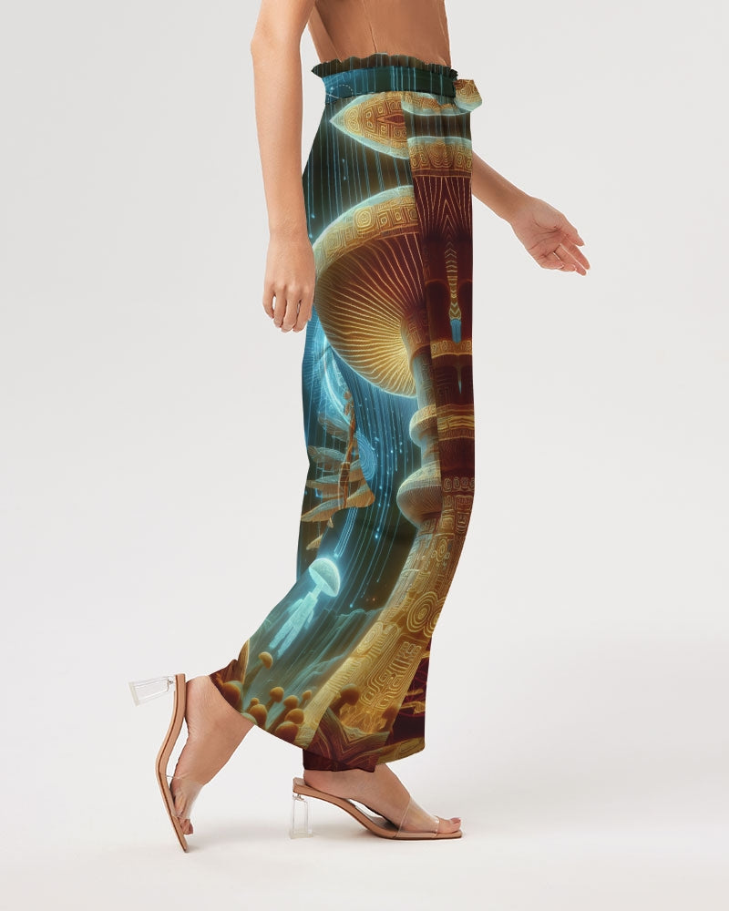 ShroomAmen Women's High-Rise Wide Leg Pants