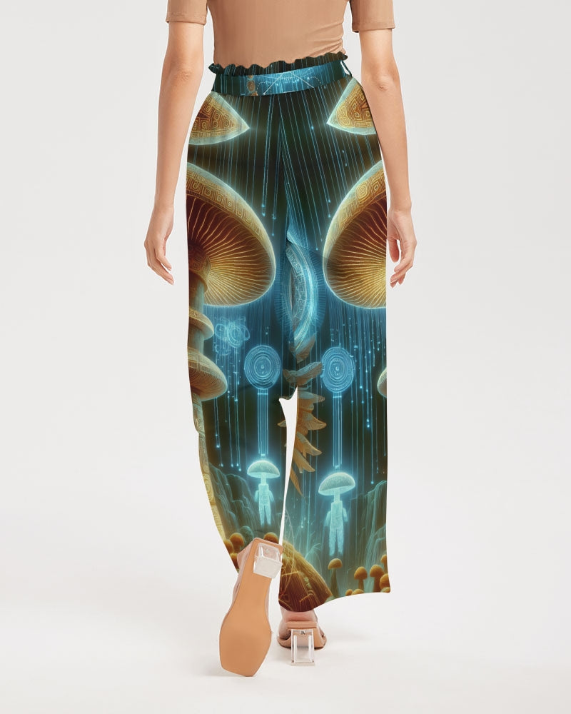 ShroomAmen Women's High-Rise Wide Leg Pants