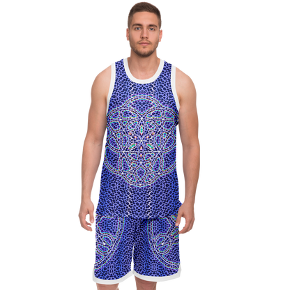 Blue Cheetah Basketball Set Rib