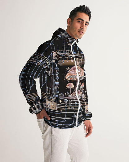 Mushroom Circuitry (Dark) Windbreaker