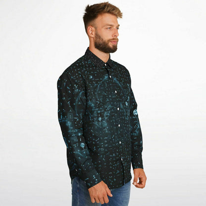 Lord Fungi Long Sleeve Button Down Shirt