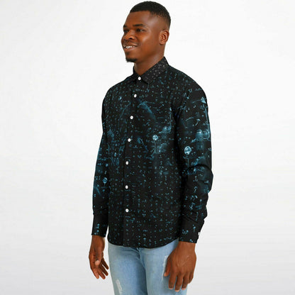 Lord Fungi Long Sleeve Button Down Shirt