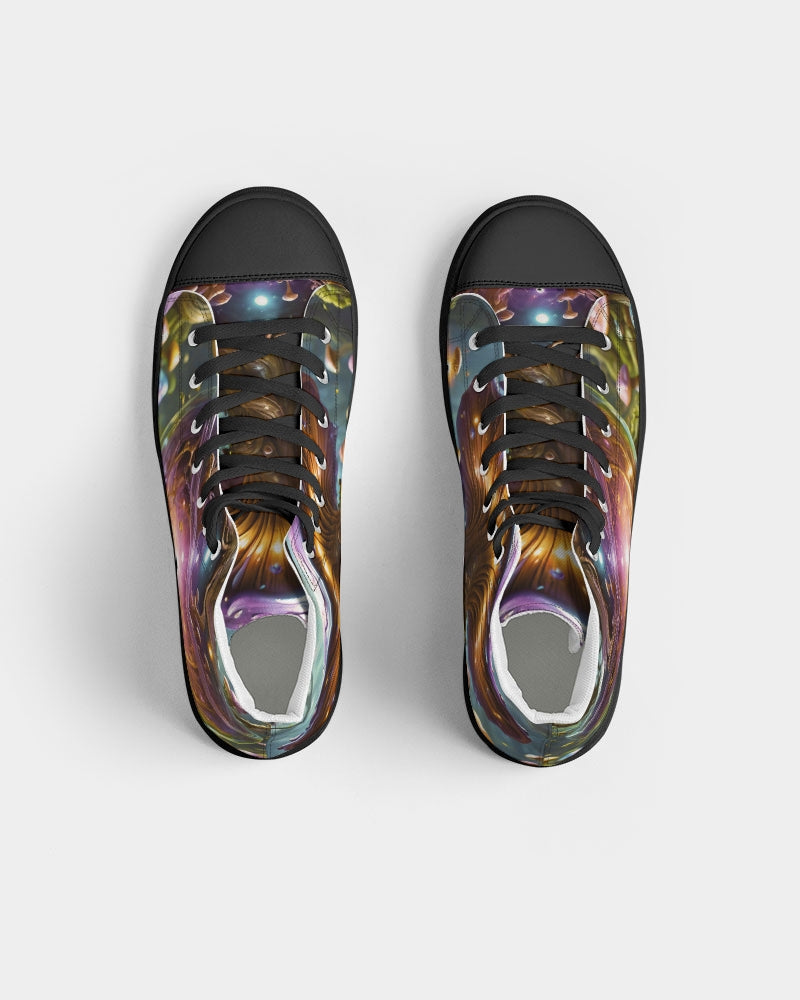 Opulence Men's Hightop Canvas Shoe - Black