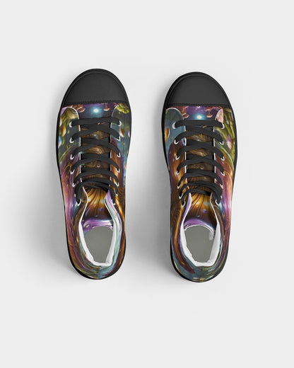 Opulence Men's Hightop Canvas Shoe - Black