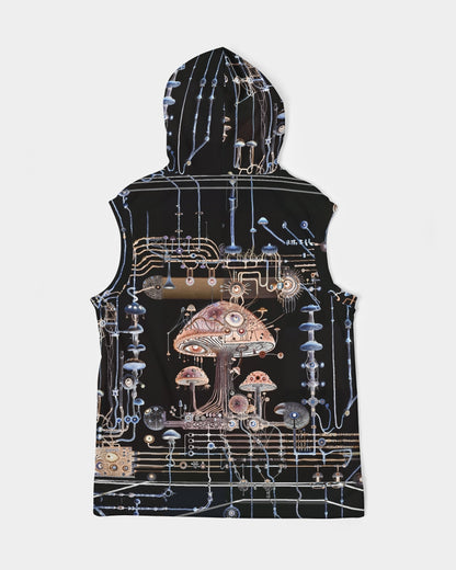 Mushroom Circuitry (Dark) Sleeveless Hoodie