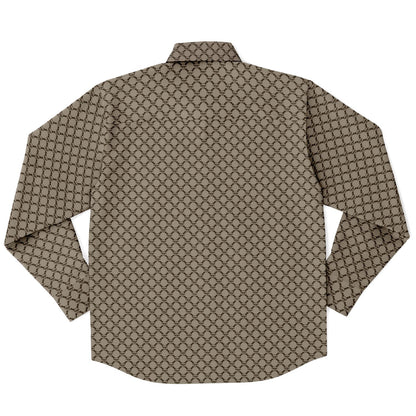 Mushroom Guzzi Long Sleeve Button Down Shirt