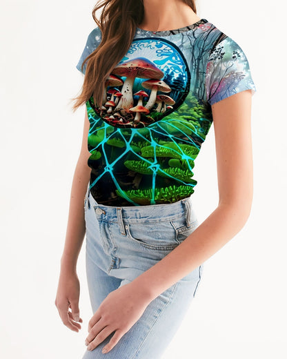 exhalted Forest of Fungi Women's All-Over Print Tee