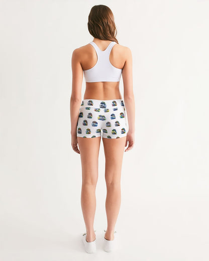 Mushy Rainbows Women's Mid-Rise Yoga Shorts
