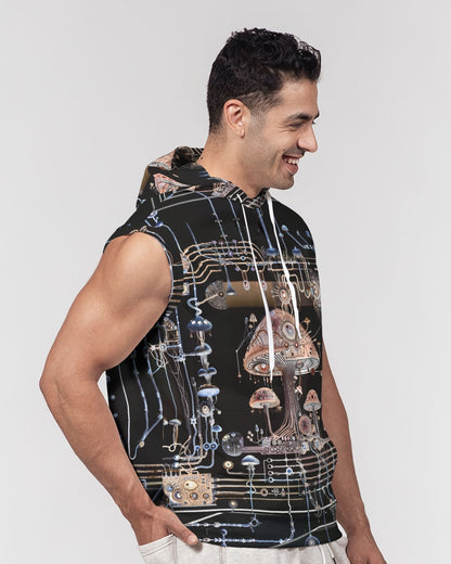 Mushroom Circuitry (Dark) Sleeveless Hoodie