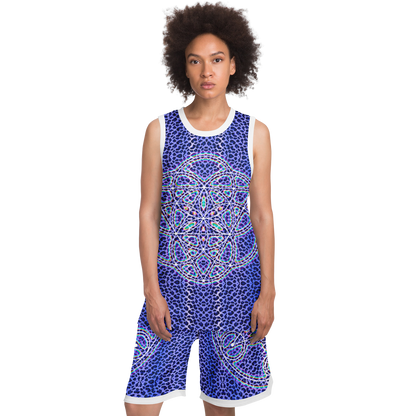 Blue Cheetah Basketball Set Rib