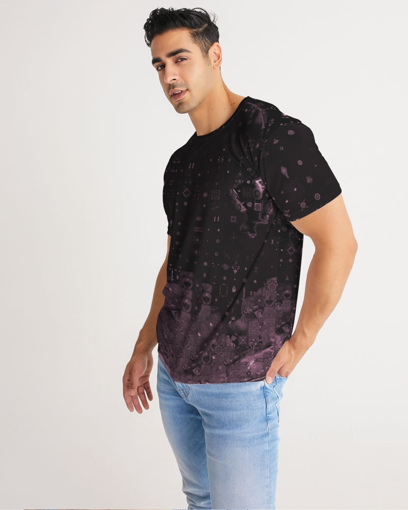 Pink Mushroom pattern Men's All-Over Print Tee