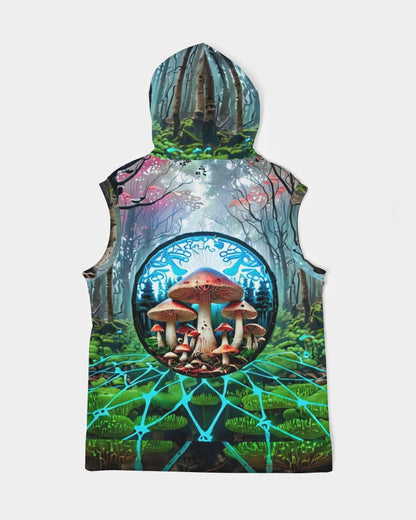Exhalted Forest of Fungi Men's Sleeveless Hoodie