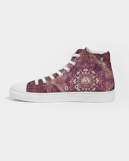 Mushroom Buddha Men's Hightop Canvas Shoe