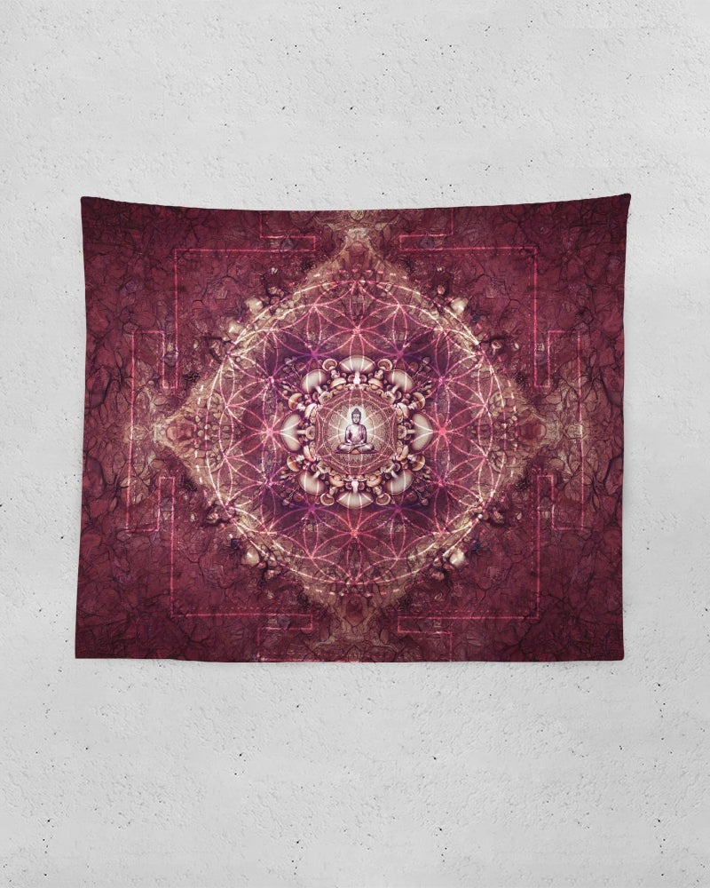 Mushroom Buddha Tapestry 60"x51"