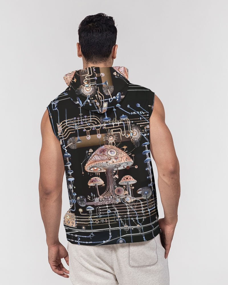 Mushroom Circuitry (Dark) Sleeveless Hoodie