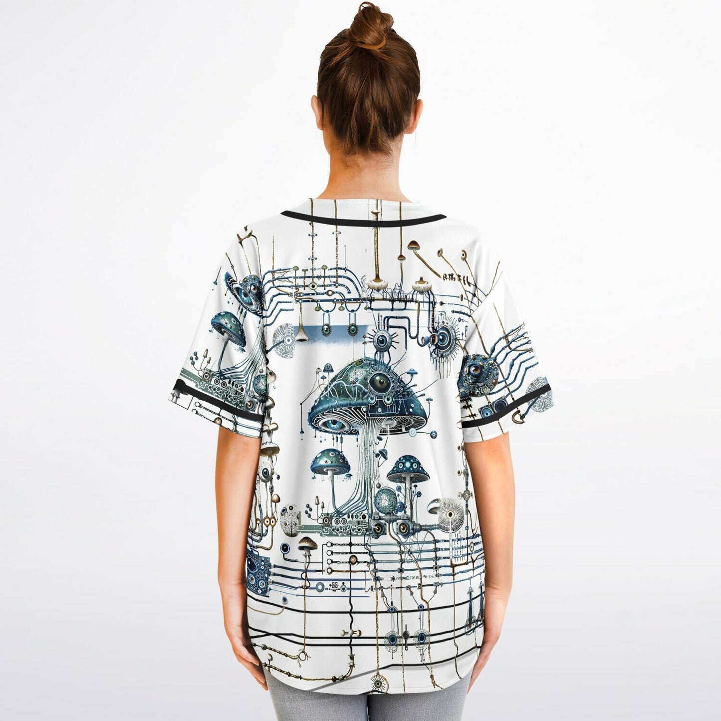 Mushroom Circuitry Reversible Baseball Jersey