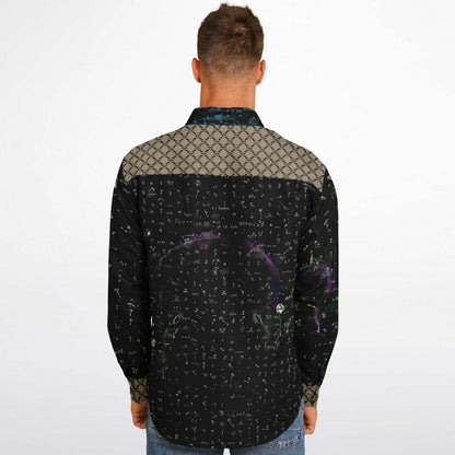 Mushroom Guzzi Long Sleeve Button Down Shirt