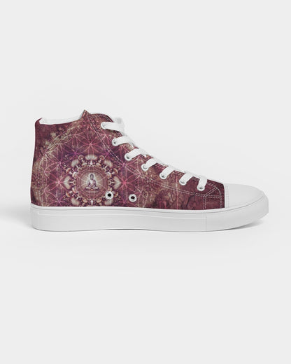 Mushroom Buddha Men's Hightop Canvas Shoe