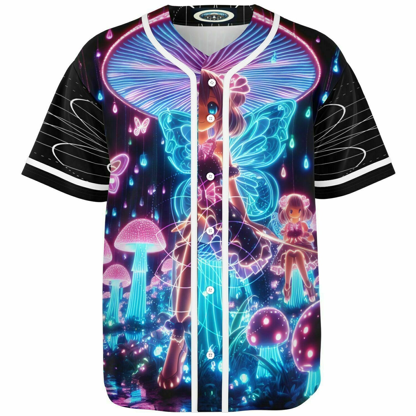 Pink Girl Mushroom - Baseball Jersey