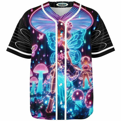 Pink Girl Mushroom - Baseball Jersey