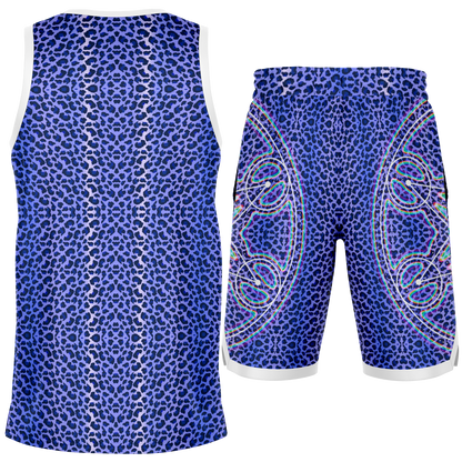 Blue Cheetah Basketball Set Rib