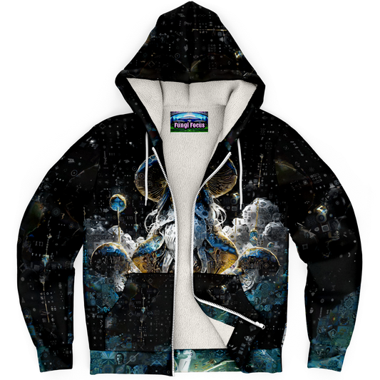 Mushroom Lord SHeets Microfleece Zip-up hoodie