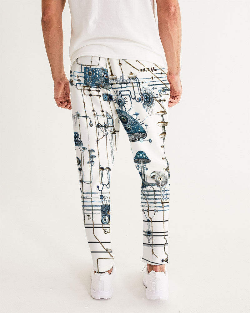 Mushroom Circuitry Men's All-Over Print Joggers