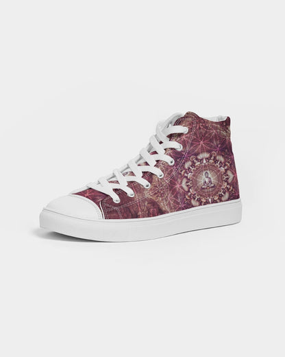 Mushroom Buddha Men's Hightop Canvas Shoe