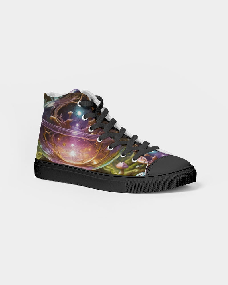 Opulence Men's Hightop Canvas Shoe - Black