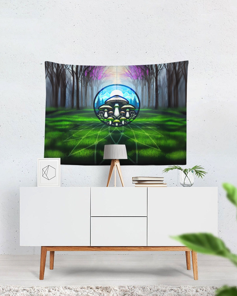 Fungi Focus Forest Tapestry 80"x60"