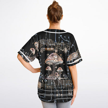 Mushroom Circuitry Reversible Baseball Jersey