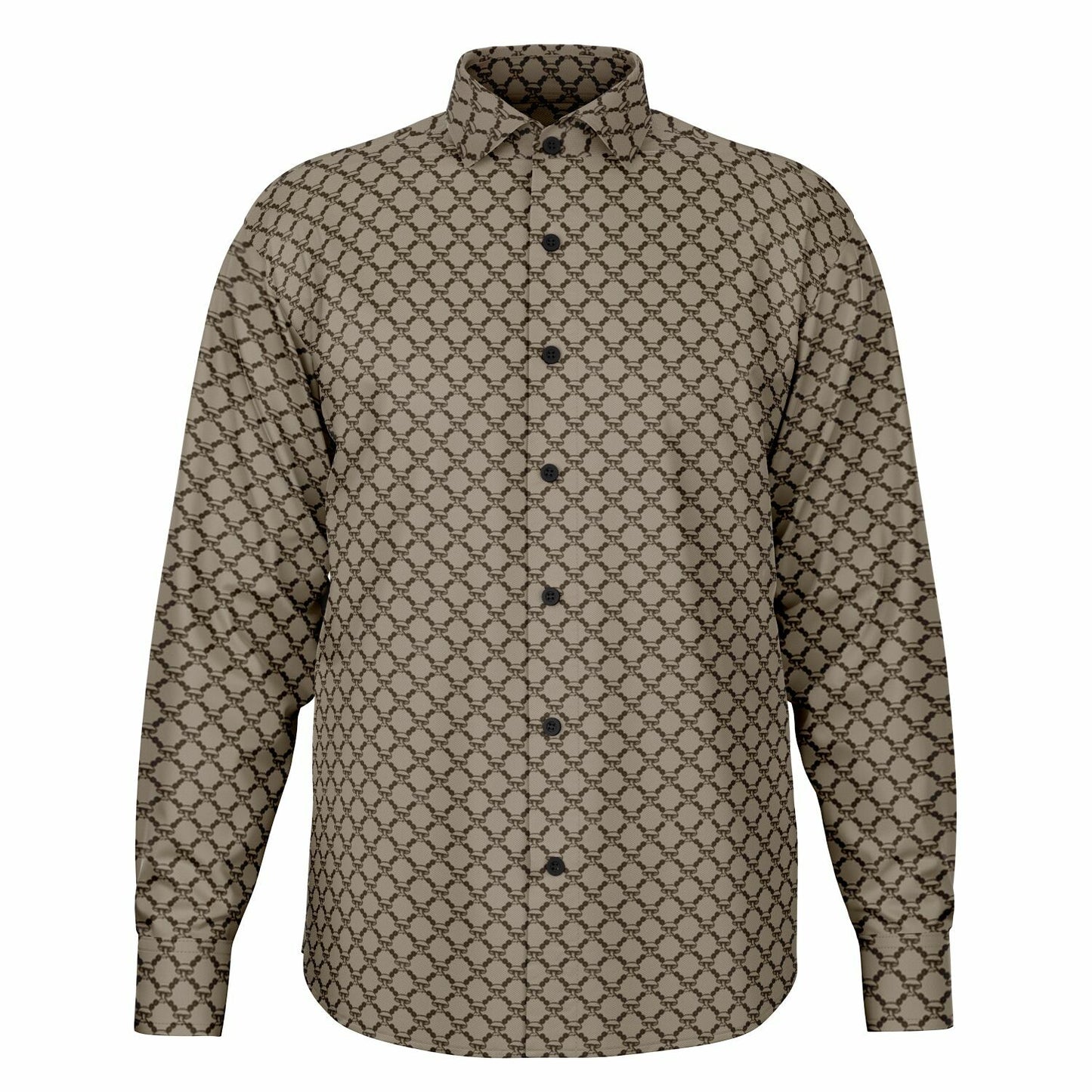 Mushroom Guzzi Long Sleeve Button Down Shirt