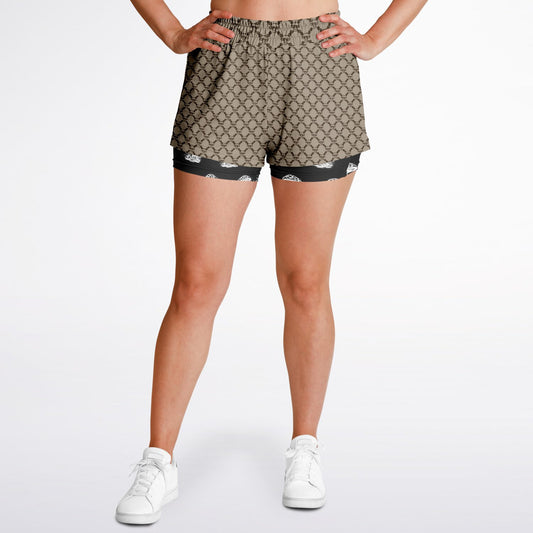 Mushroom Guzzi Women's 2-in-1 Shorts