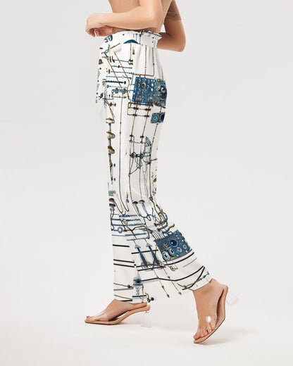 Mushroom Circuitry High-Rise Wide Leg Pants