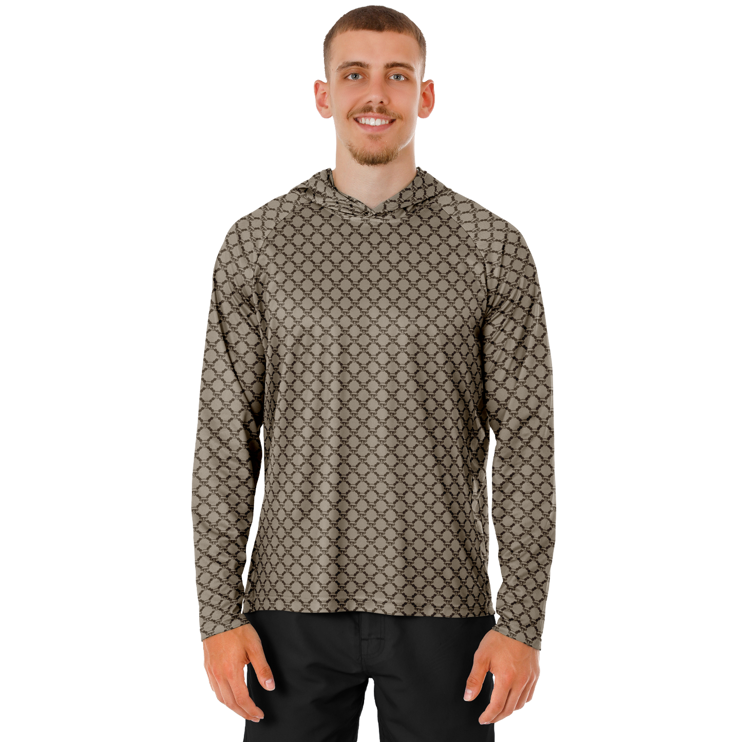 Mushroom Guzzi Long Sleeve Hooded Performance Shirt