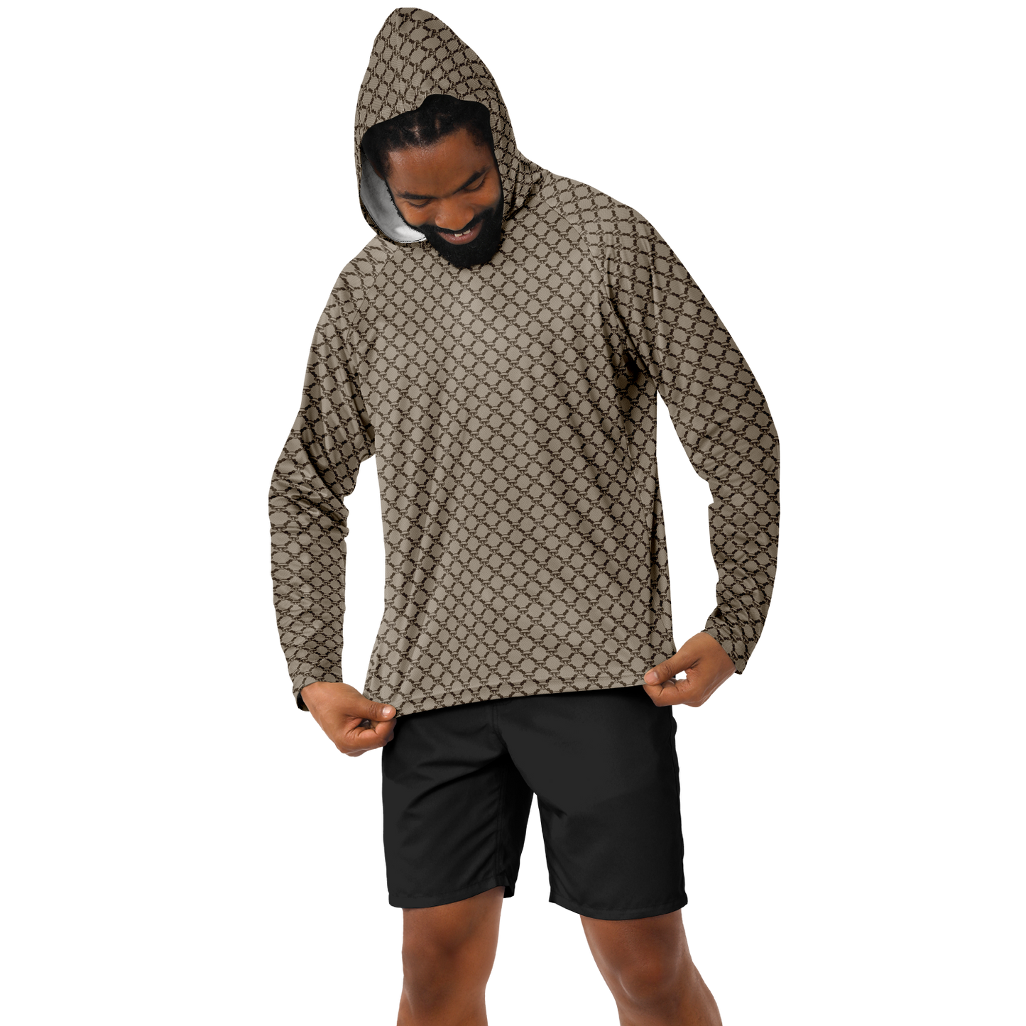 Mushroom Guzzi Long Sleeve Hooded Performance Shirt