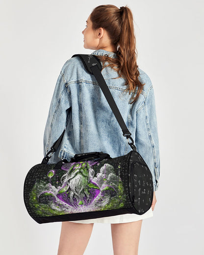 Mushroom Grid Sports Duffle Bag