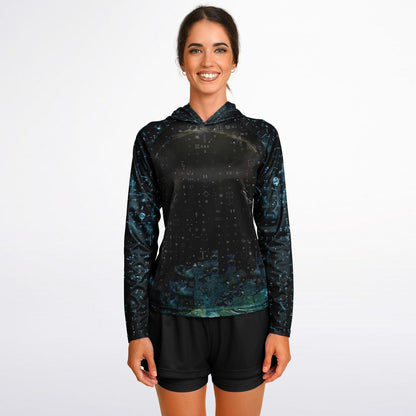 Mushroom Trip Women's Long Sleeve Hooded Performance Shirt