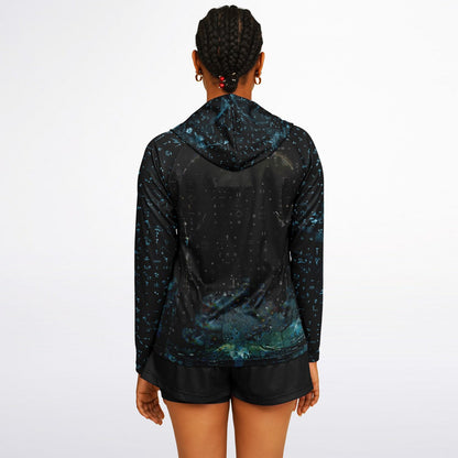 Mushroom Trip Women's Long Sleeve Hooded Performance Shirt