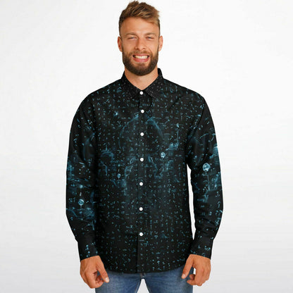 Lord Fungi Long Sleeve Button Down Shirt