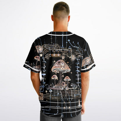 Mushroom Circuitry Reversible Baseball Jersey