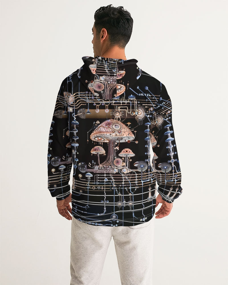 Mushroom Circuitry (Dark) Windbreaker