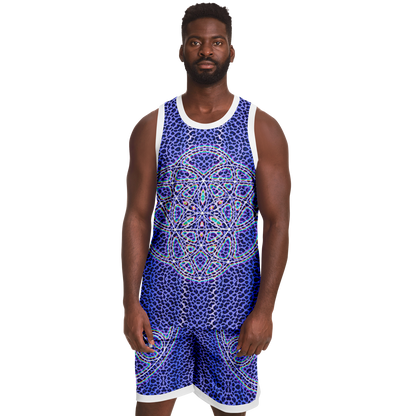 Blue Cheetah Basketball Set Rib