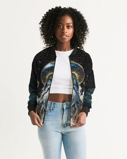 Mushroom Lord SHeets Women's Bomber Jacket