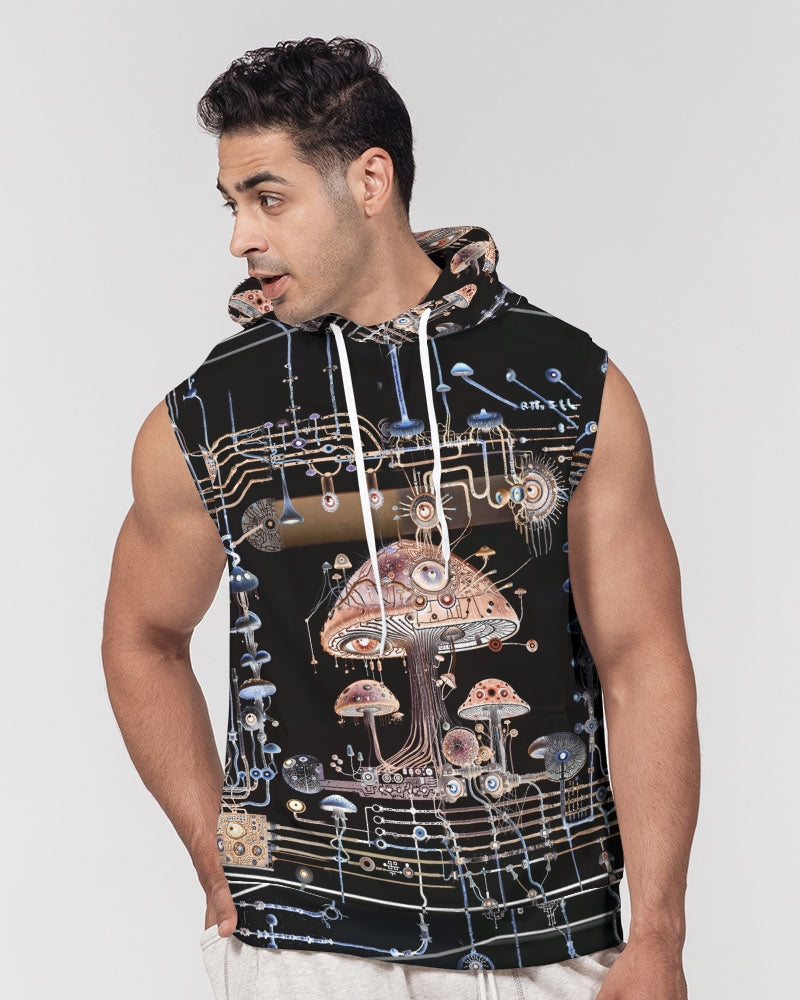 Mushroom Circuitry (Dark) Sleeveless Hoodie