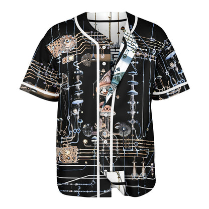 Mushroom Circuitry Reversible Baseball Jersey