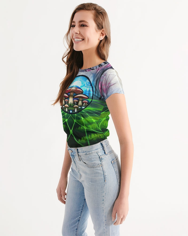 Red Tip Forest Women's All-Over Print Tee